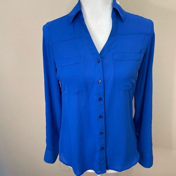 Express| XSmall | career wear| pockets| Button down - Picture 11 of 13
